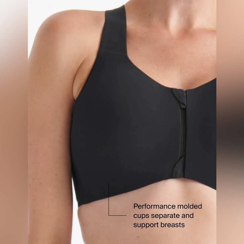NWT Knix Catalyst Front Zip Sports Bra | Size 2 Green - Picture 4 of 11